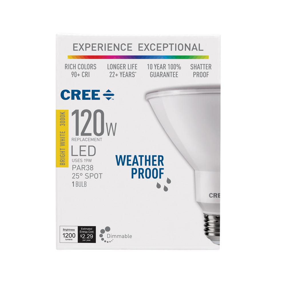 65K 6 Pack E26 ETL Listed Daylight 120W Equivalent Medium Base 1350 Lumens 18 Watts Dimmable Sunlite 41382-SU LED PAR38 Reflector Bulb