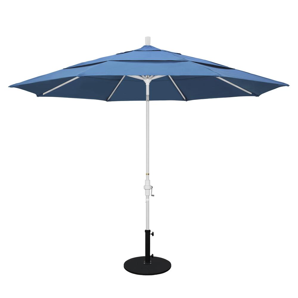 California Umbrella 11 ft. Aluminum Collar Tilt Double Vented Patio ...