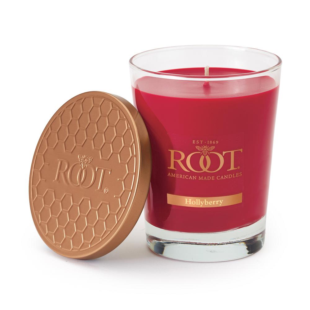 ROOT CANDLES Veriglass Hollyberry Scented Filled Jar Candle 887068
