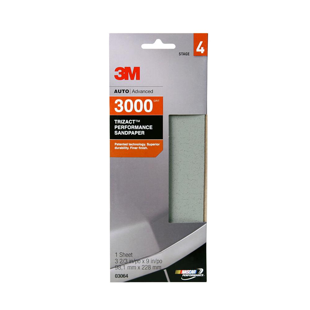 3M Trizact Performance 3-2/3 inch x 9 inch 3000-Grit Sandpaper by 3M