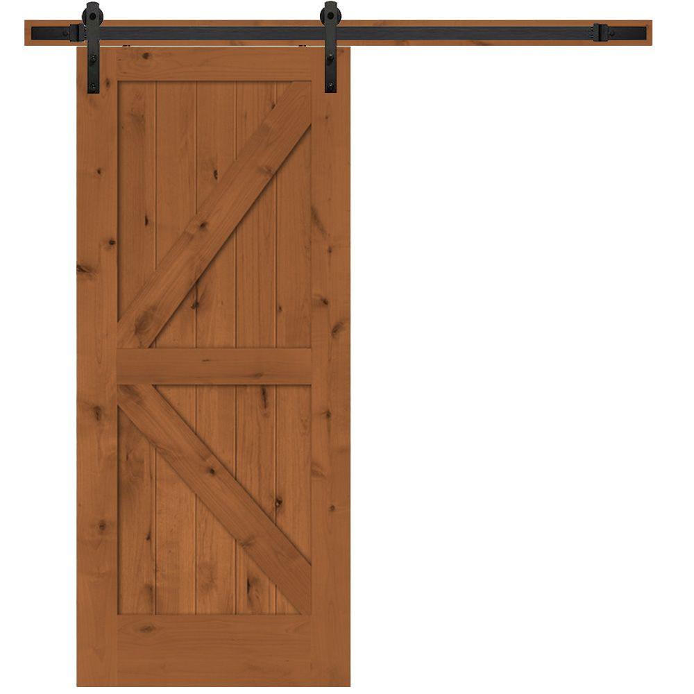 Double track sliding barn doors