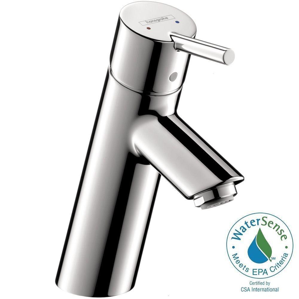 Hansgrohe Bathroom Faucets Bath The Home Depot Talis S Single Hole 1 Handle Mid Arc Bathroom Faucet In Chrome