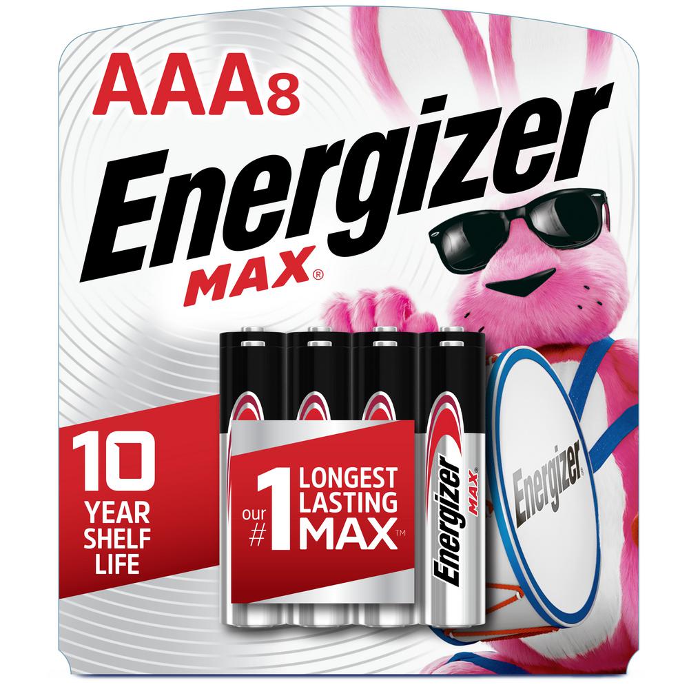 Energizer Alkaline Aaa Battery 8 Pack E92mp 8 The Home Depot