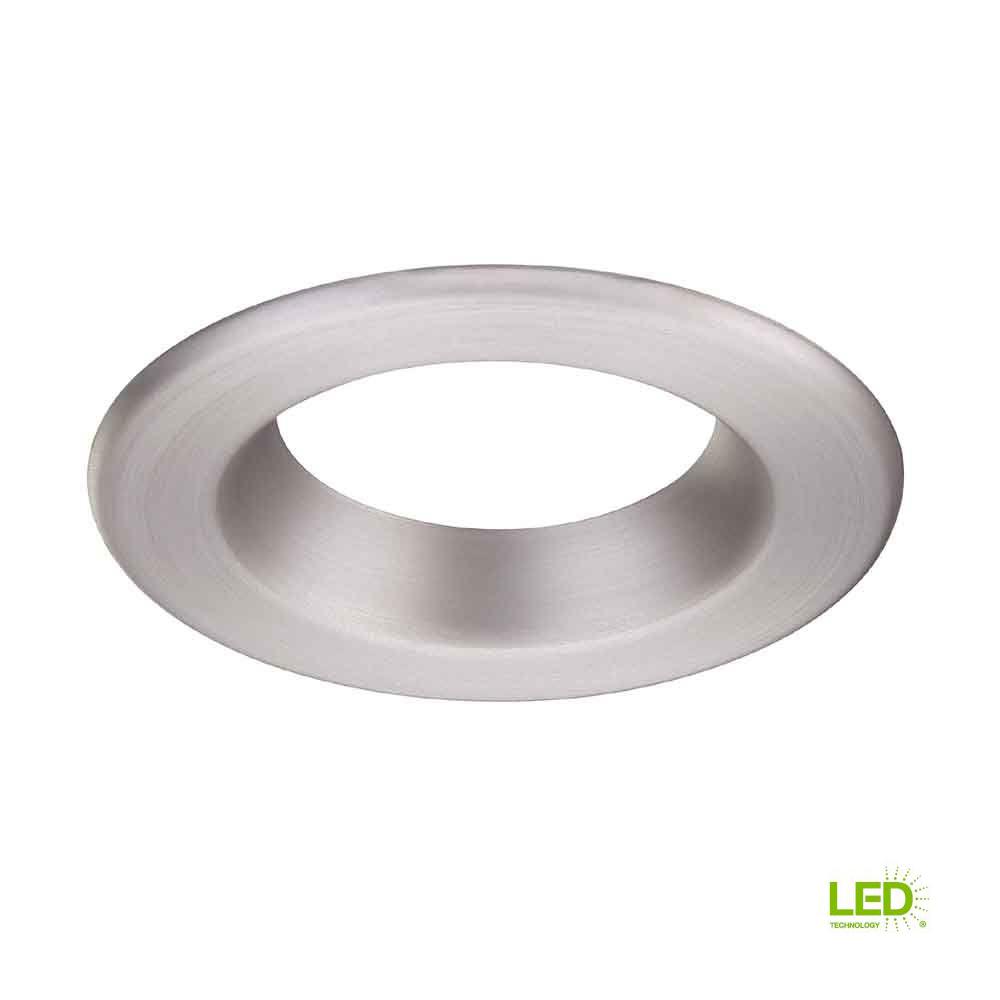Commercial Electric 4 In Brushed Nickel Recessed Led Trim Ring Commercial Electric 4 In Brushed Nickel Recessed Led Trim Ring