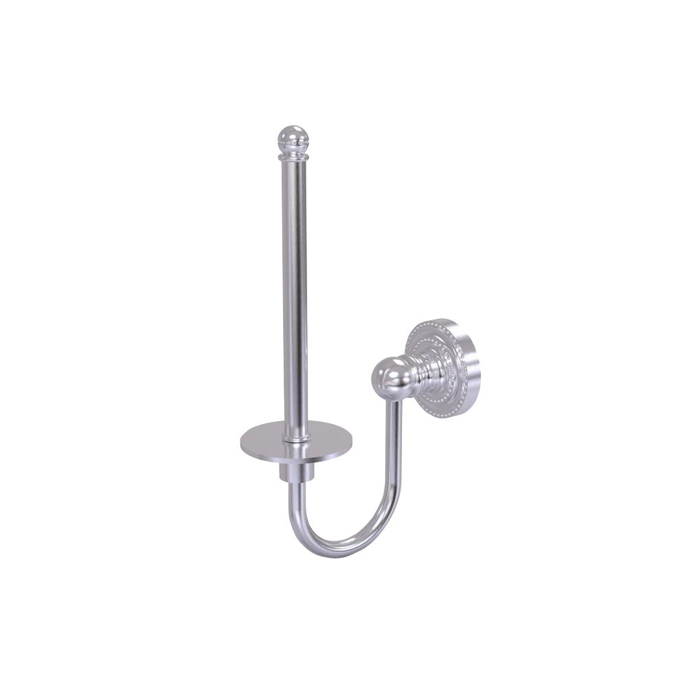 Dottingham Collection Upright Single Post Toilet Paper Holder In Satin Chrome
