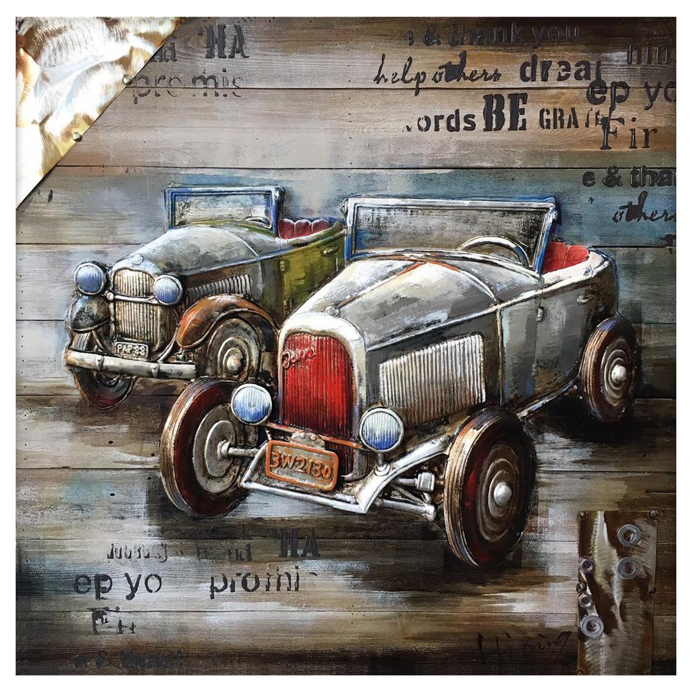 Yosemite Home Decor Vintage Car Show By Unknown Artist Wood Wall