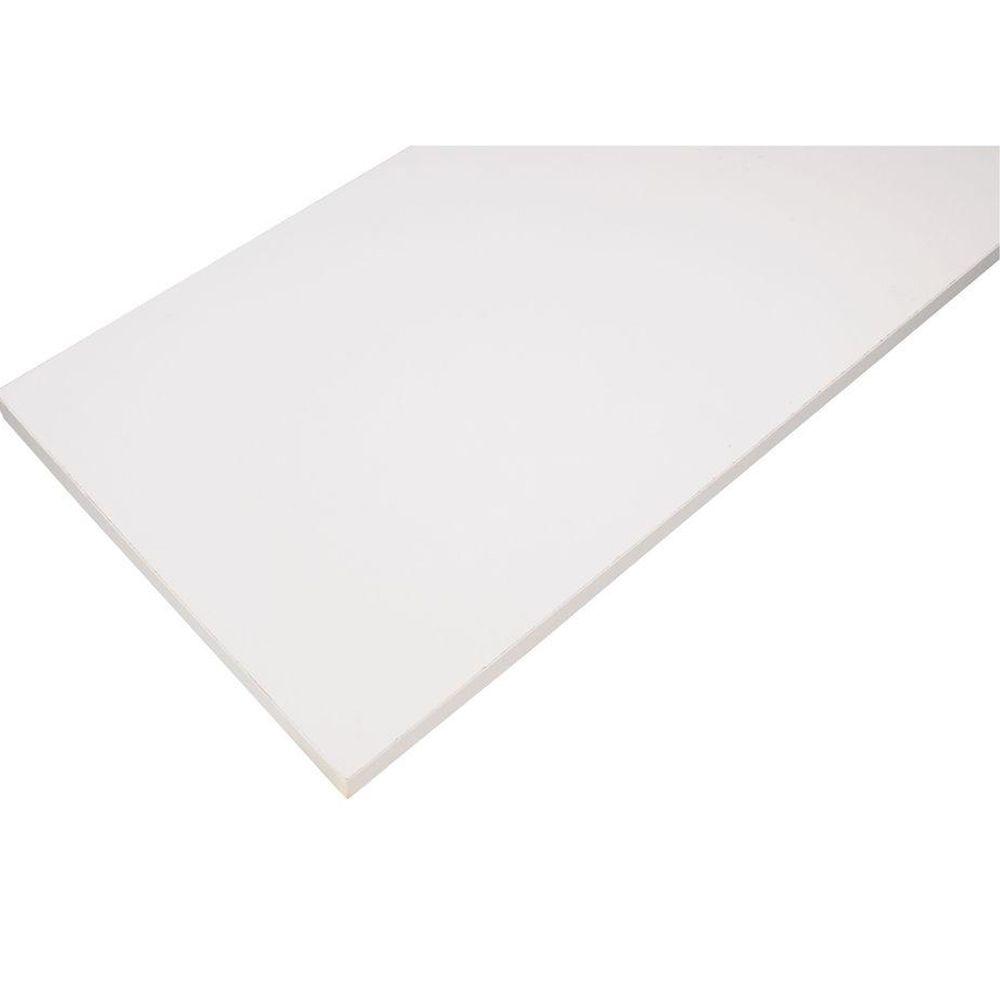 Rubbermaid 8 in. x 48 in. White Laminate Decorative ShelfFG4B8500WHT