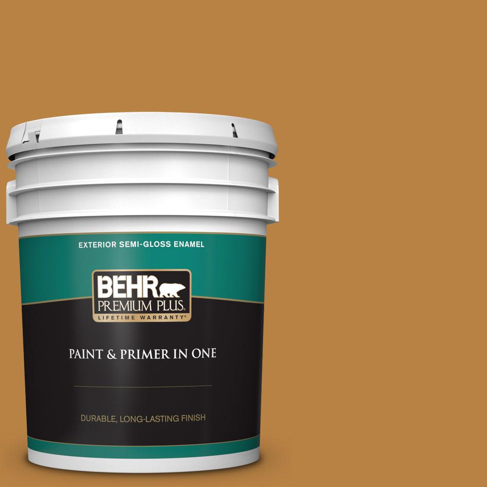 BEHR Premium Plus 5 gal. M2707 Wild Ginger SemiGloss