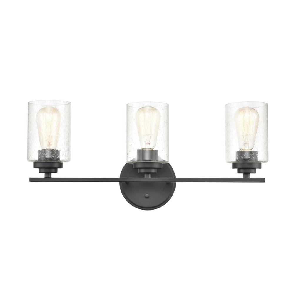 Millennium Lighting 3-Light 22 in. Matte Black Vanity Light-9703-MB ...