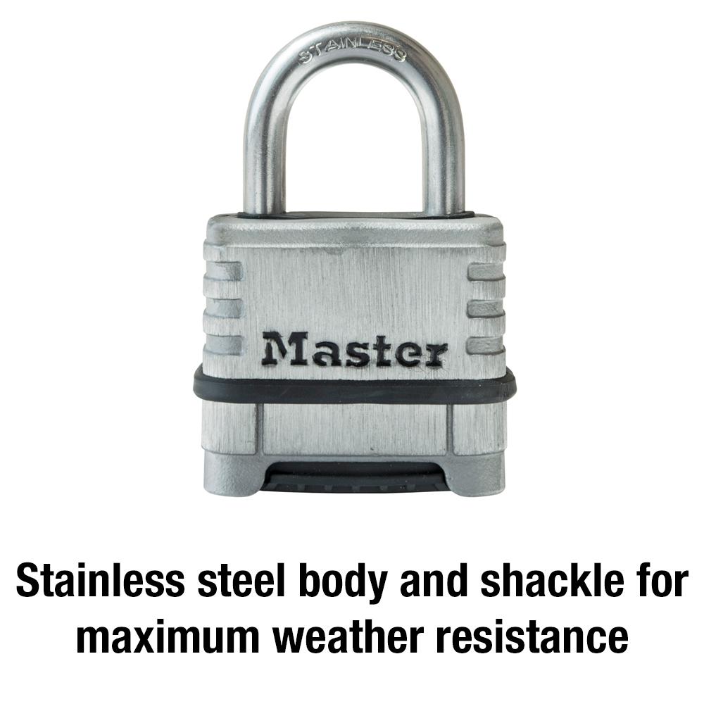 weather resistant combination padlock