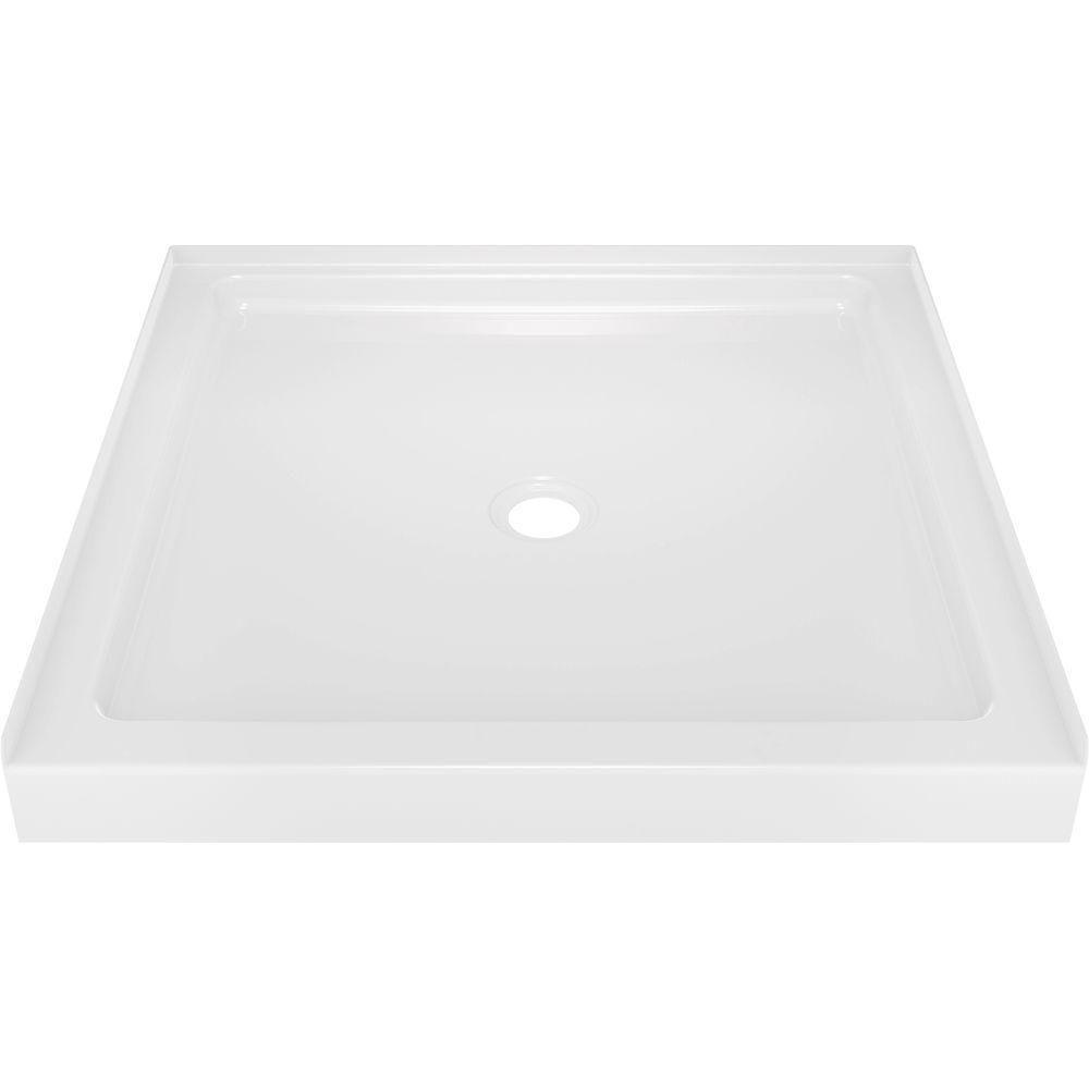 Delta Classic 400 36 in. x 36 in. Single Threshold Shower Base in High