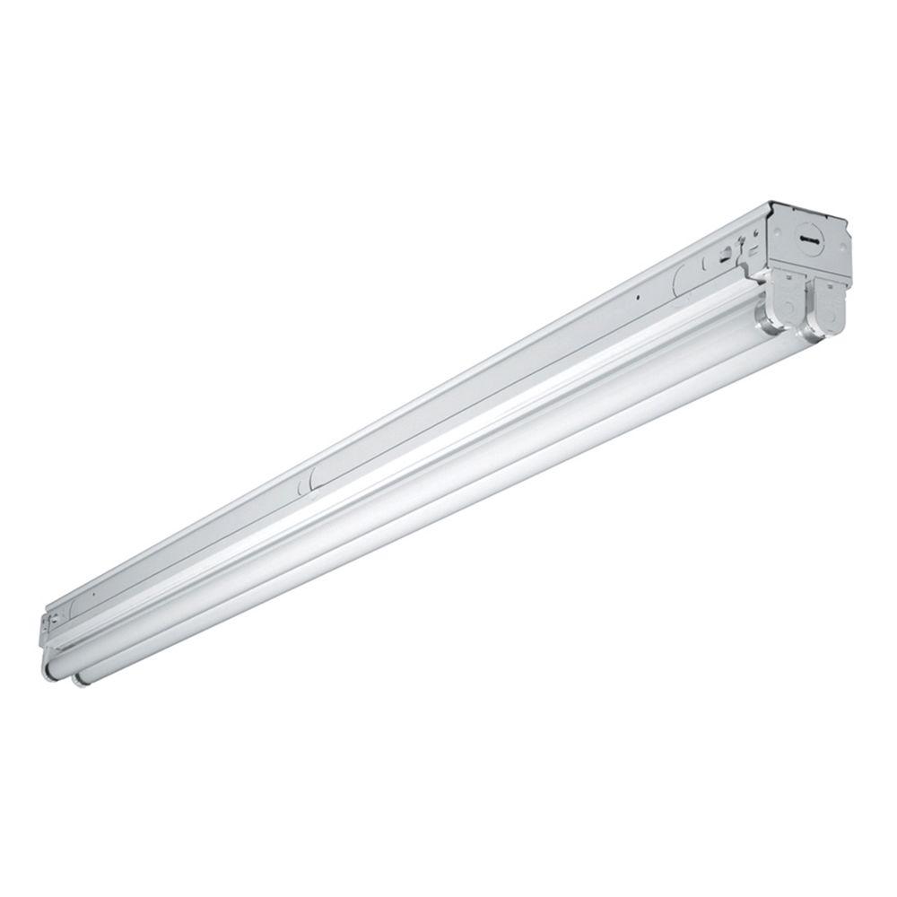 Metalux 4 Ft 2 Lamp White Commercial Grade T8 Fluorescent Narrow