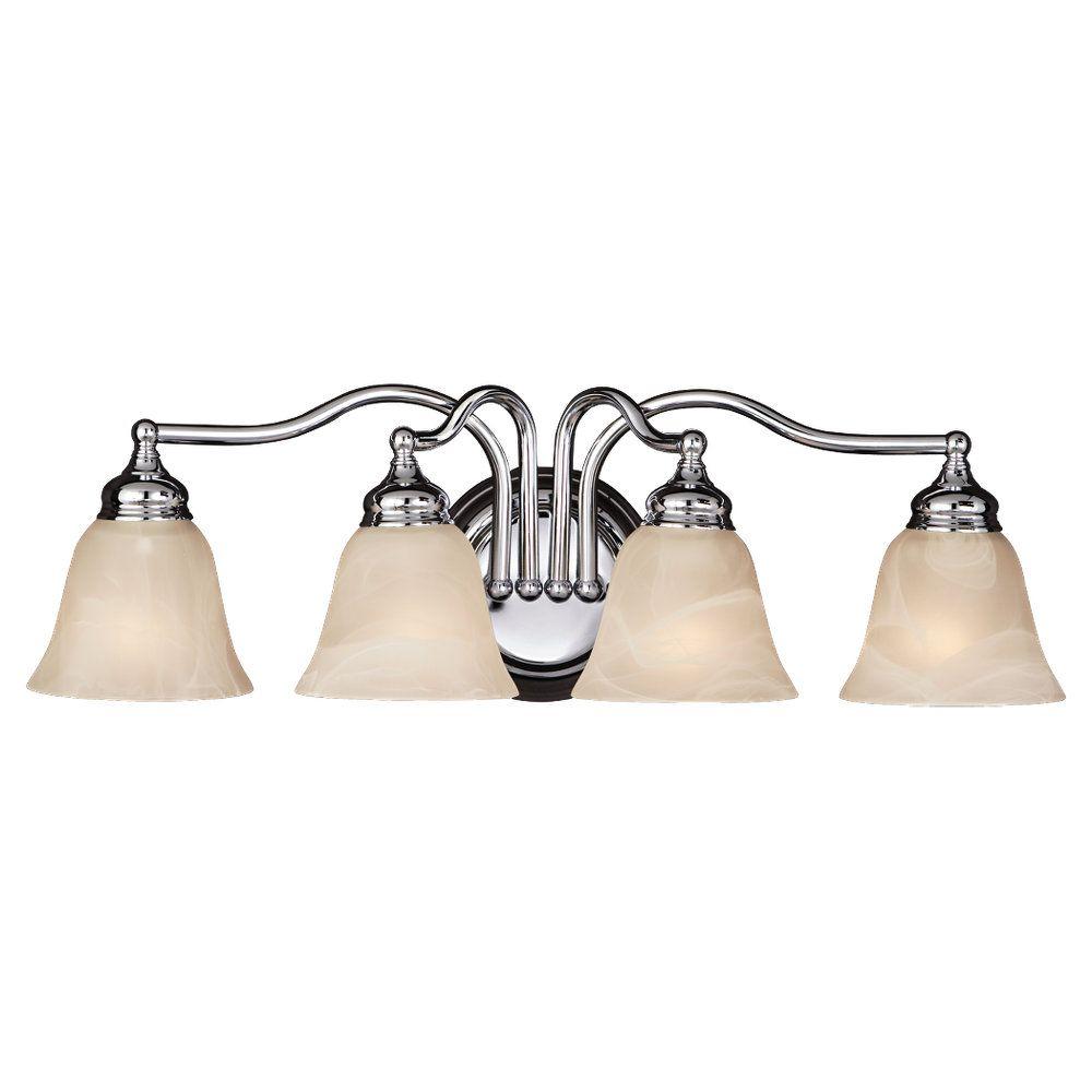 Feiss Bristol 4Light Chrome Vanity LightVS6704CH The Home Depot