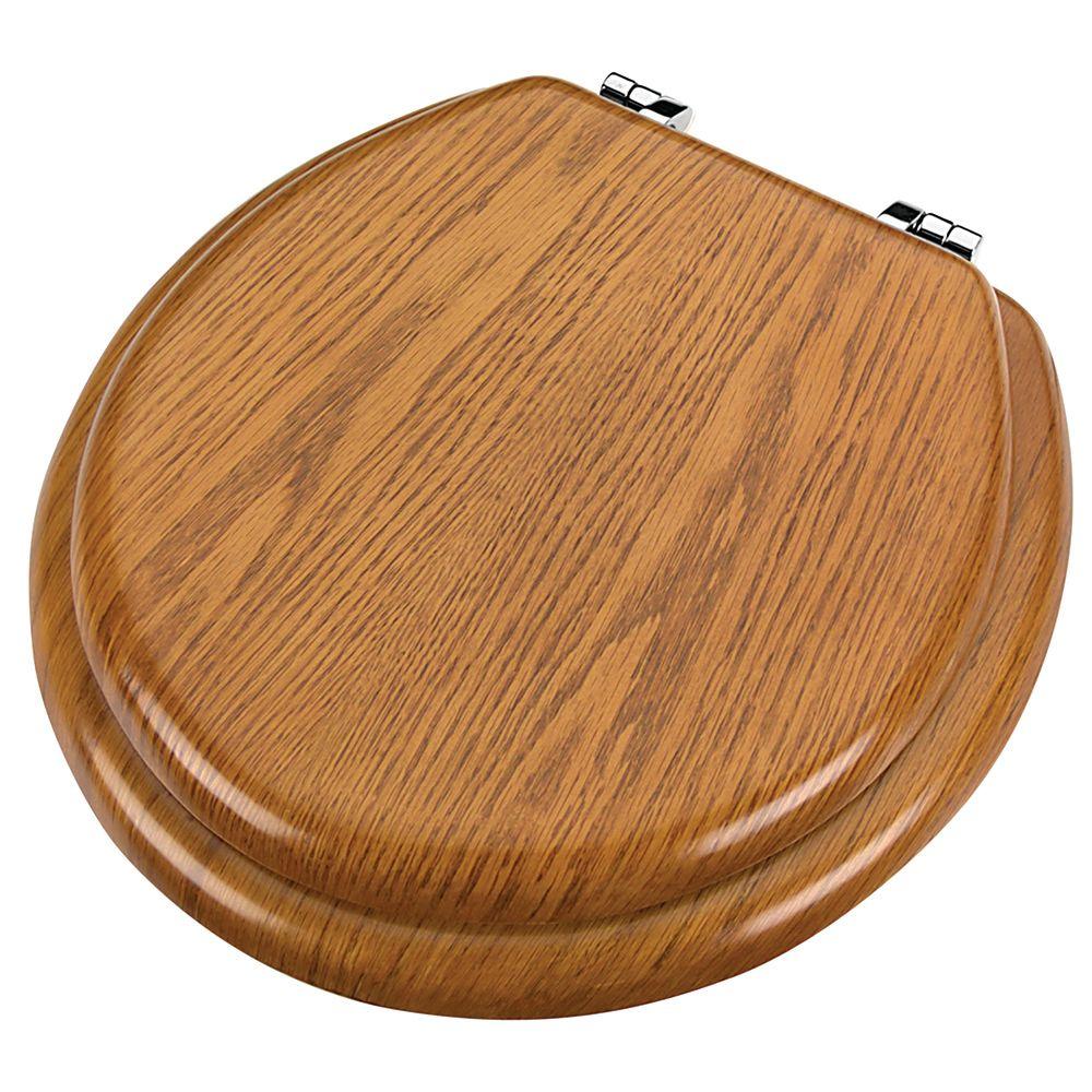 wood toilet lid