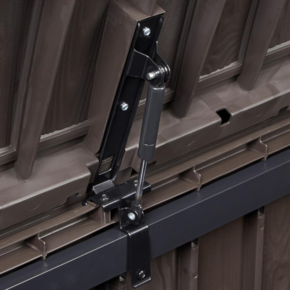 Keter Glenwood 101 Gal Deck Box In Brown 212746 The Home Depot