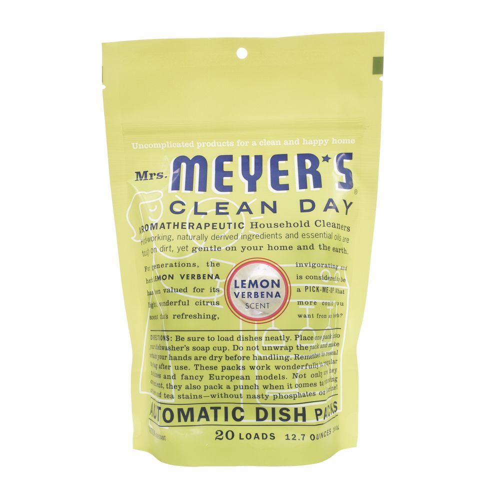 Mrs. Meyer's Clean Day 12.7 oz. Lemon Verbena Automatic Dishwasher Packs14264 The Home Depot