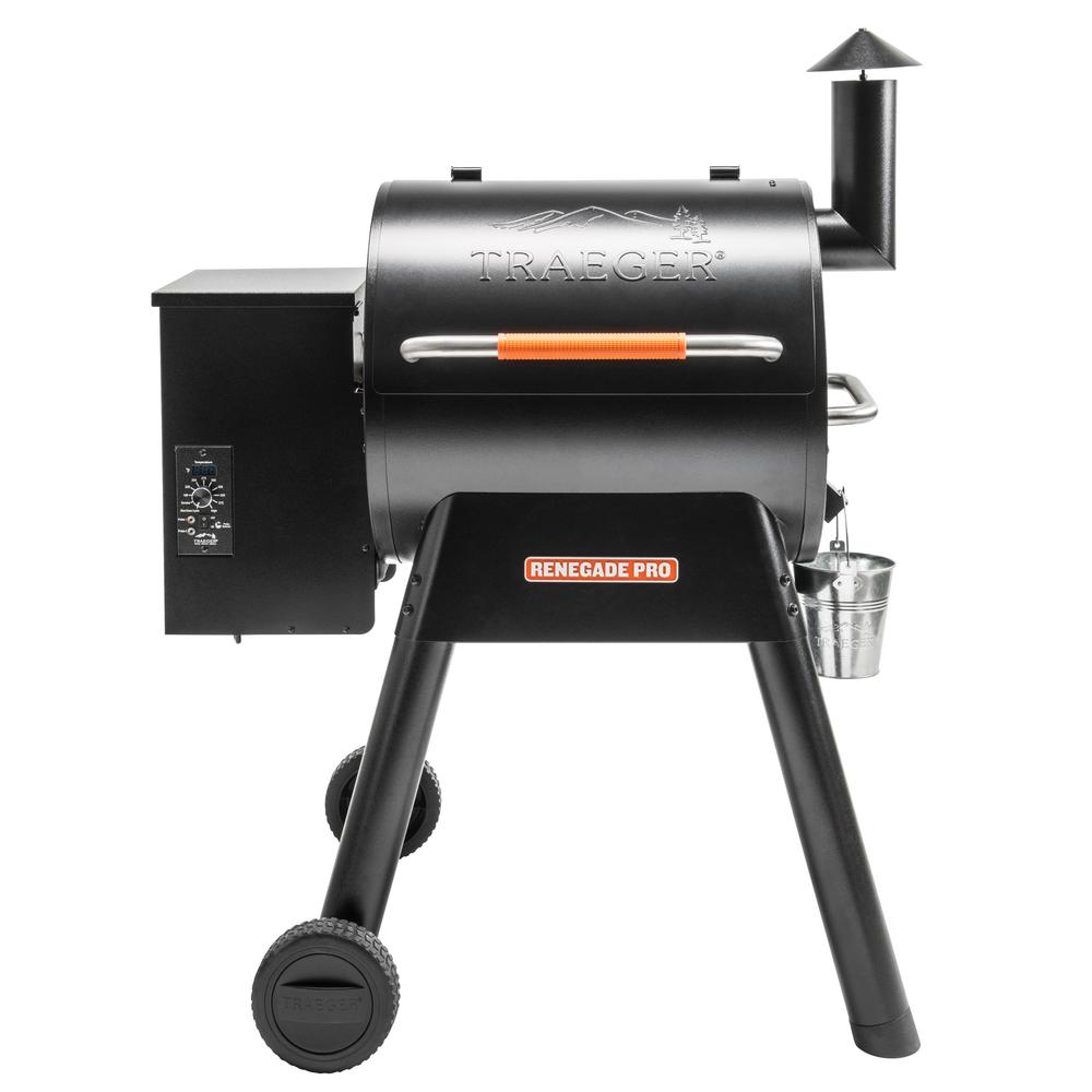 Traeger Renegade Pro Wood Pellet Grill and Smoker in Black