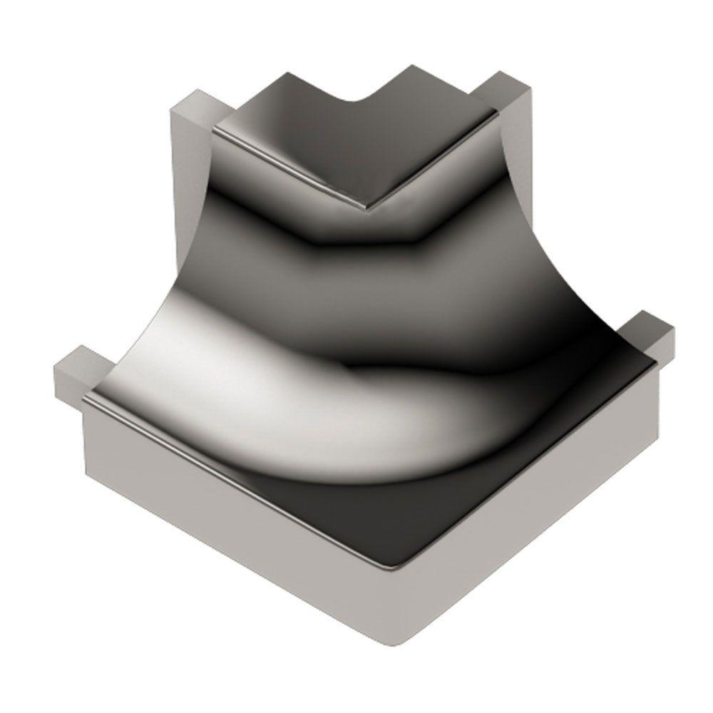 Schluter DilexAHK Polished Chrome Anodized Aluminum 1/2 in. x 1 in