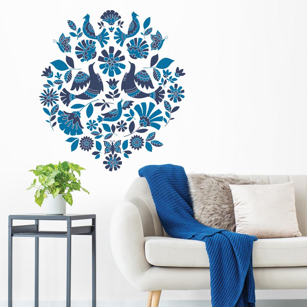 Blue Nordic Wall Decal