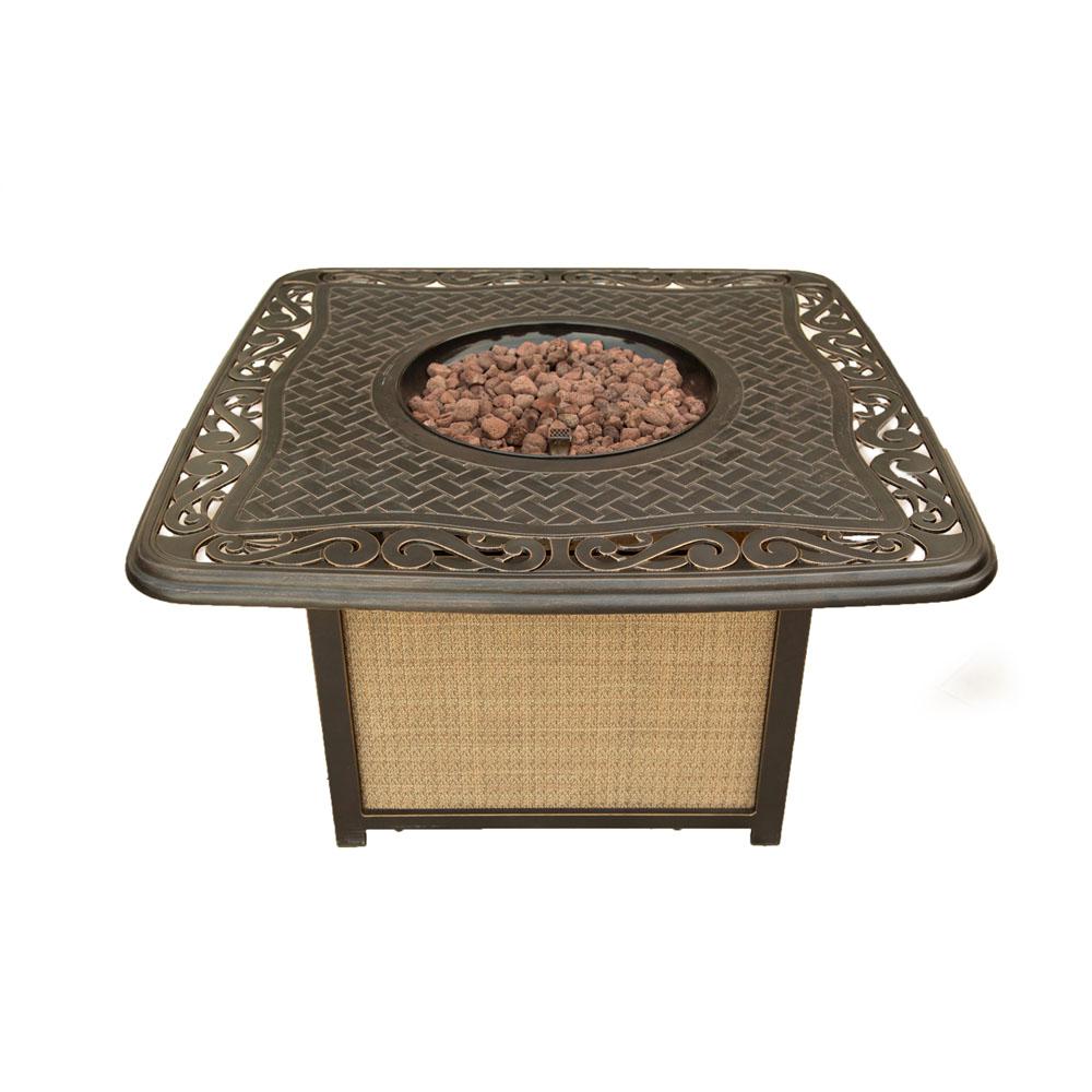Envelor Hanover Traditions Bronze Square Aluminum Outdoor Coffee