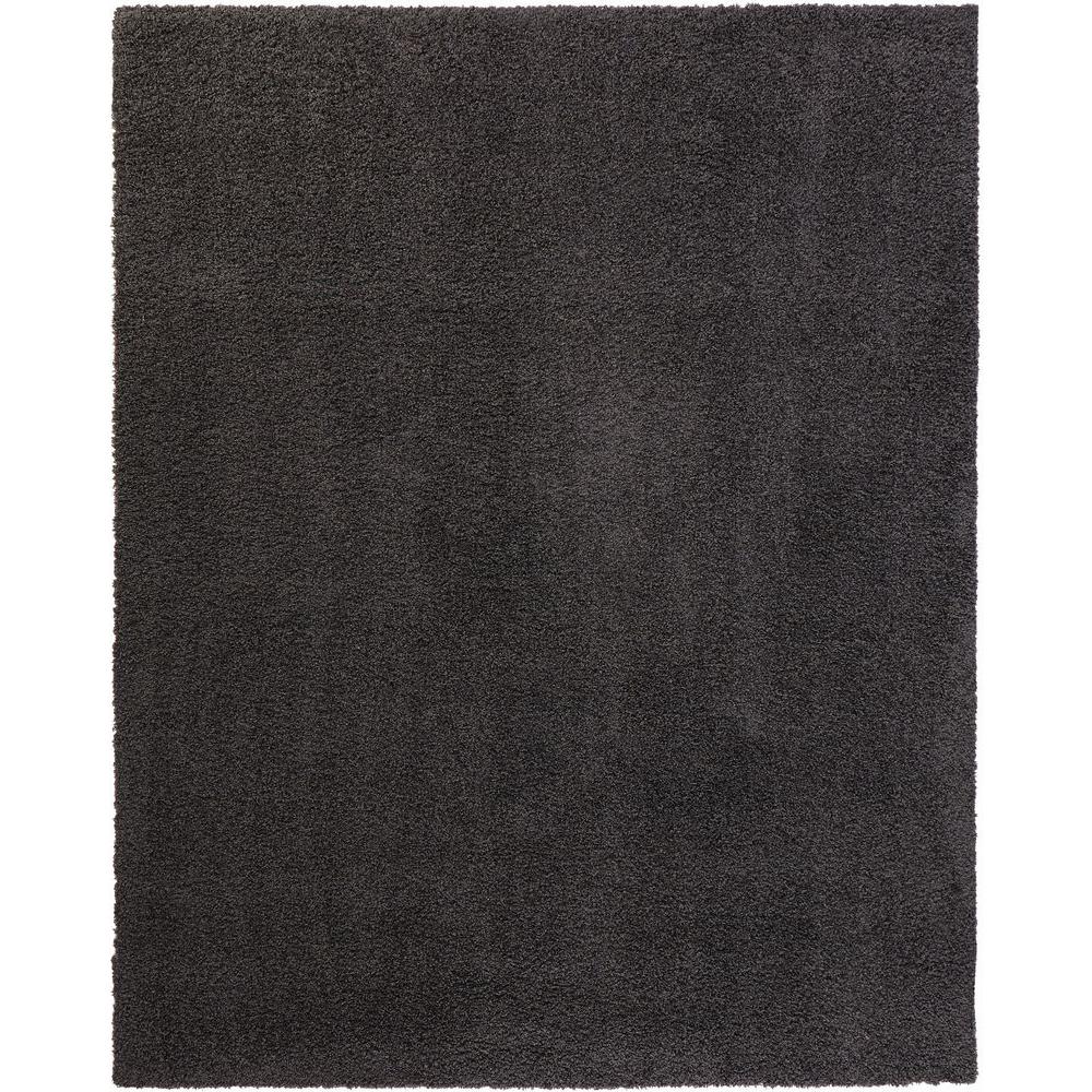 Shaggy Dark Gray 9 ft. x 13 ft. Area Rug25538 The Home Depot