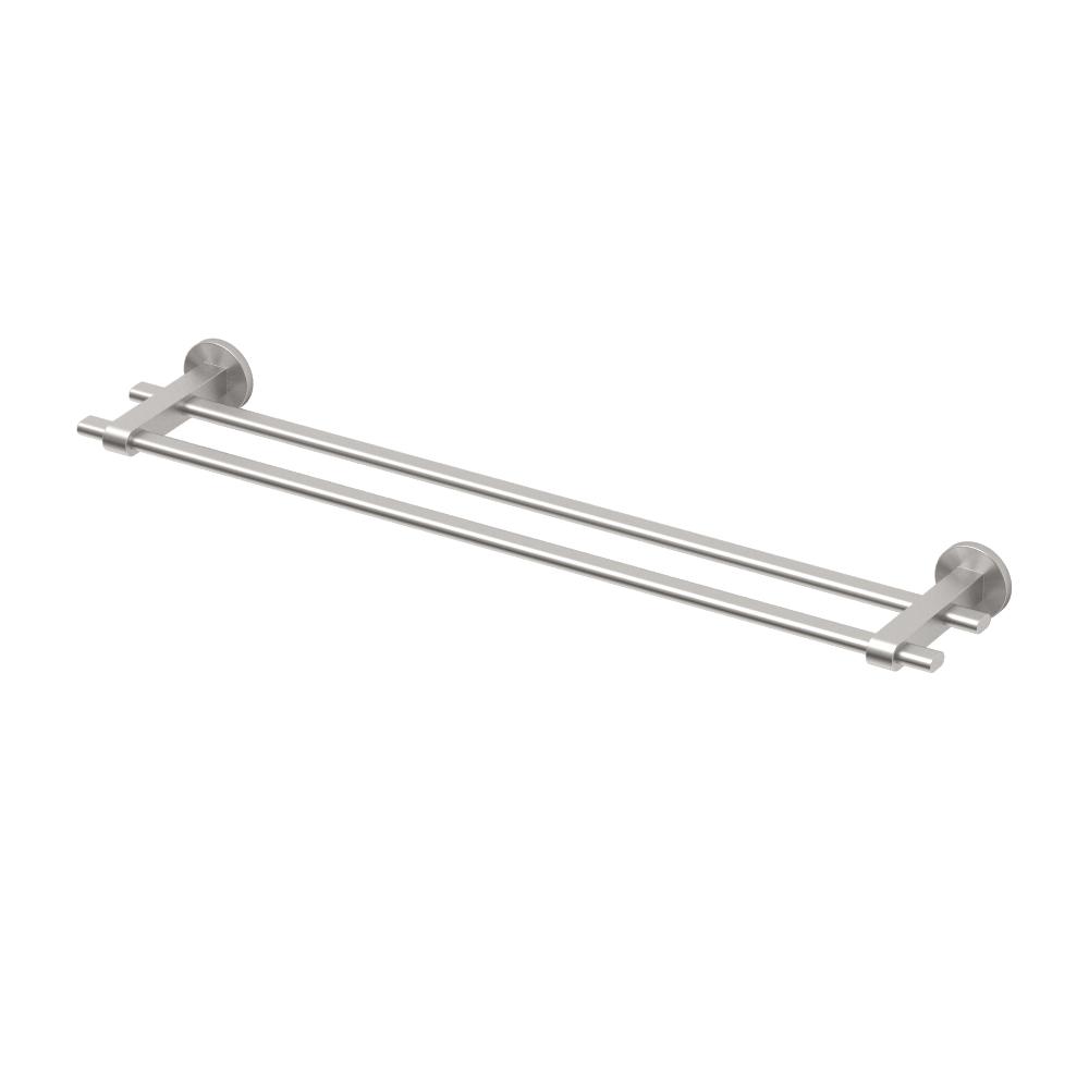 Gatco Zone 24 In Double Towel Bar In Satin Nickel 4114 The Home Depot   Satin Nickel Gatco Towel Bars 4114 64 1000 