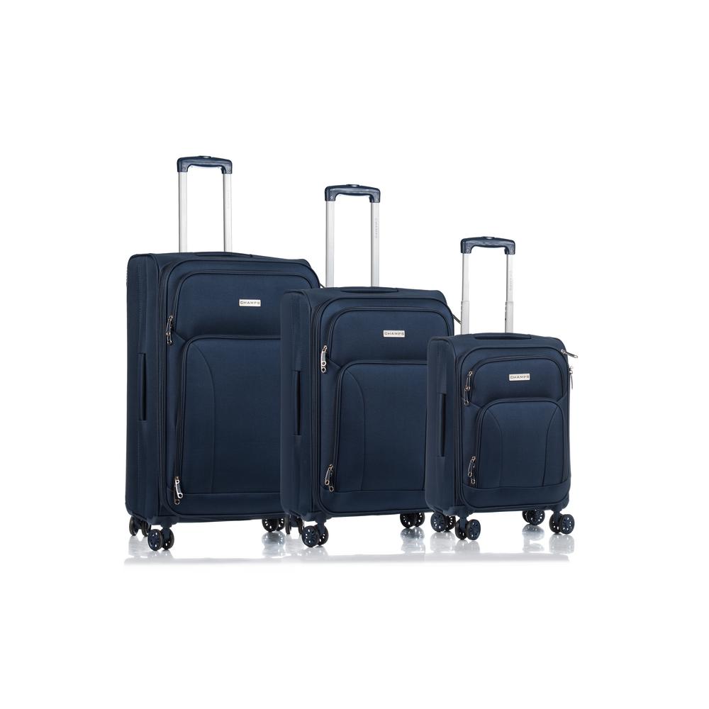 navy luggage set