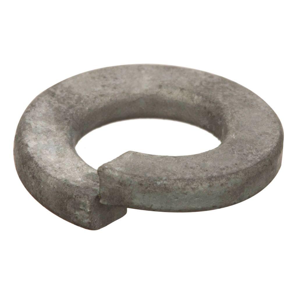 thumbnail image 2 of Lexar Industrial 3/8" Galvanized Split Lock Washers – 500-Pack, Steel, Inch Size, Bulk Fasteners 2 of 4