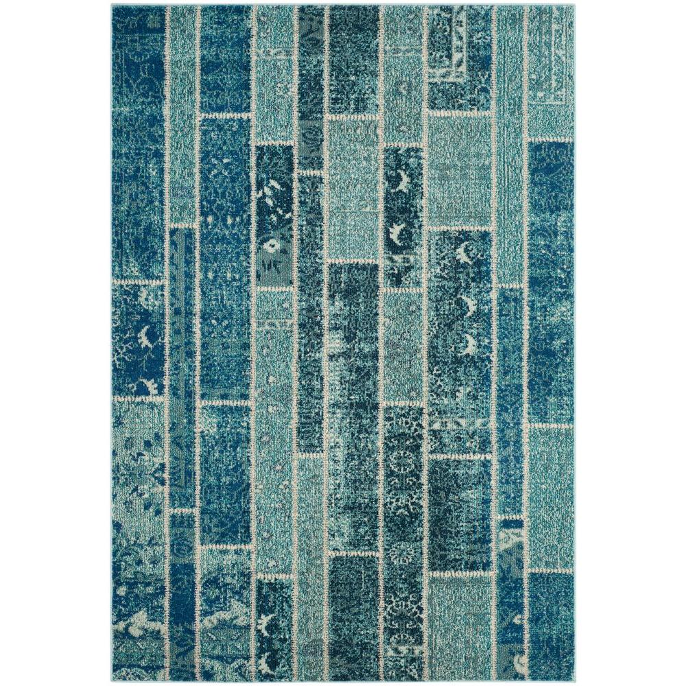 Safavieh Monaco Blue/Multi 6 ft. 7 in. x 9 ft. 2 in. Area RugMNC216J6