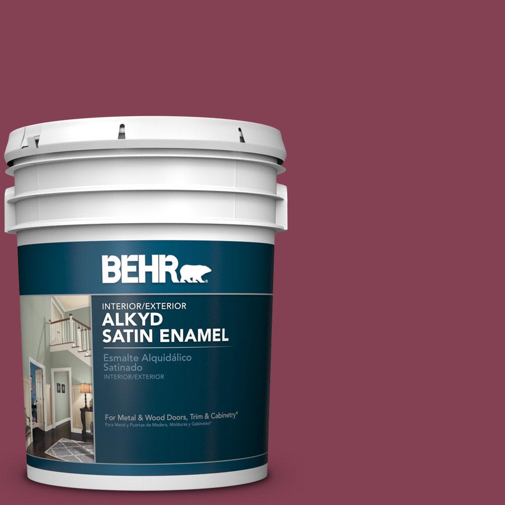 BEHR 5 gal. M1307 Sugar Beet Satin Enamel Alkyd Interior/Exterior