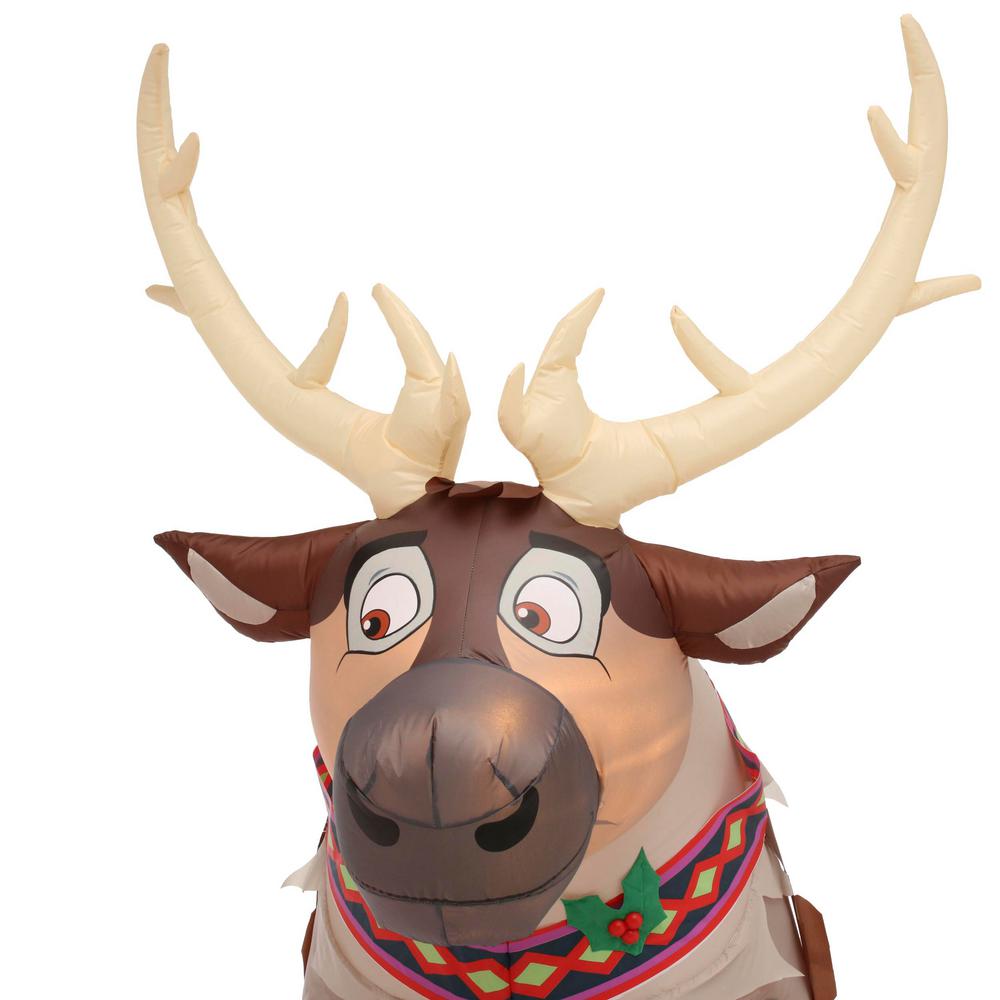 Christmas Inflatable Disney Frozen Olaf Sven 7 ft. Prelit Holiday Yard