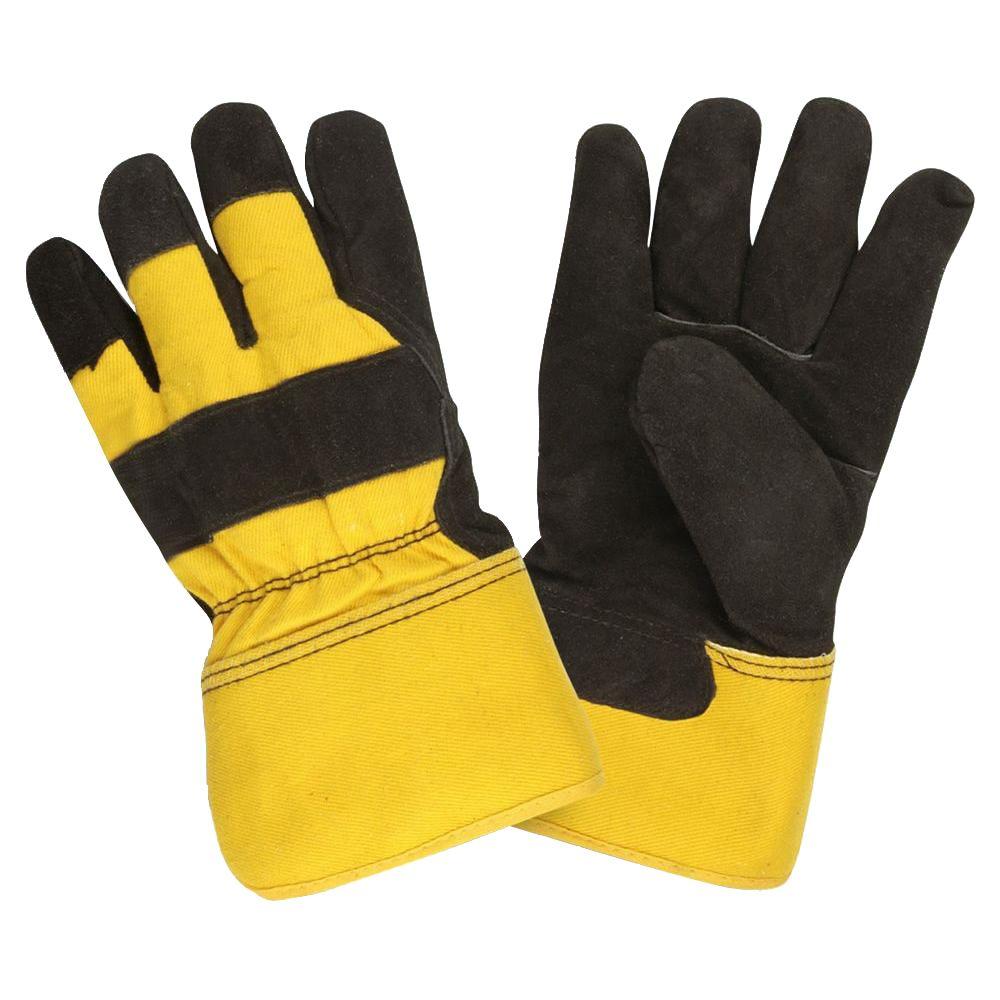 wool lined leather work gloves