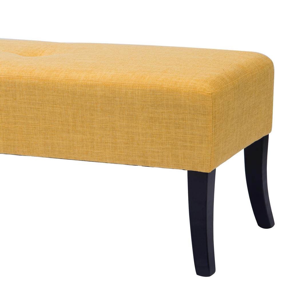 Corliving O Antonio Lad 184 O Button Tufted Fabric Storage Ottoman