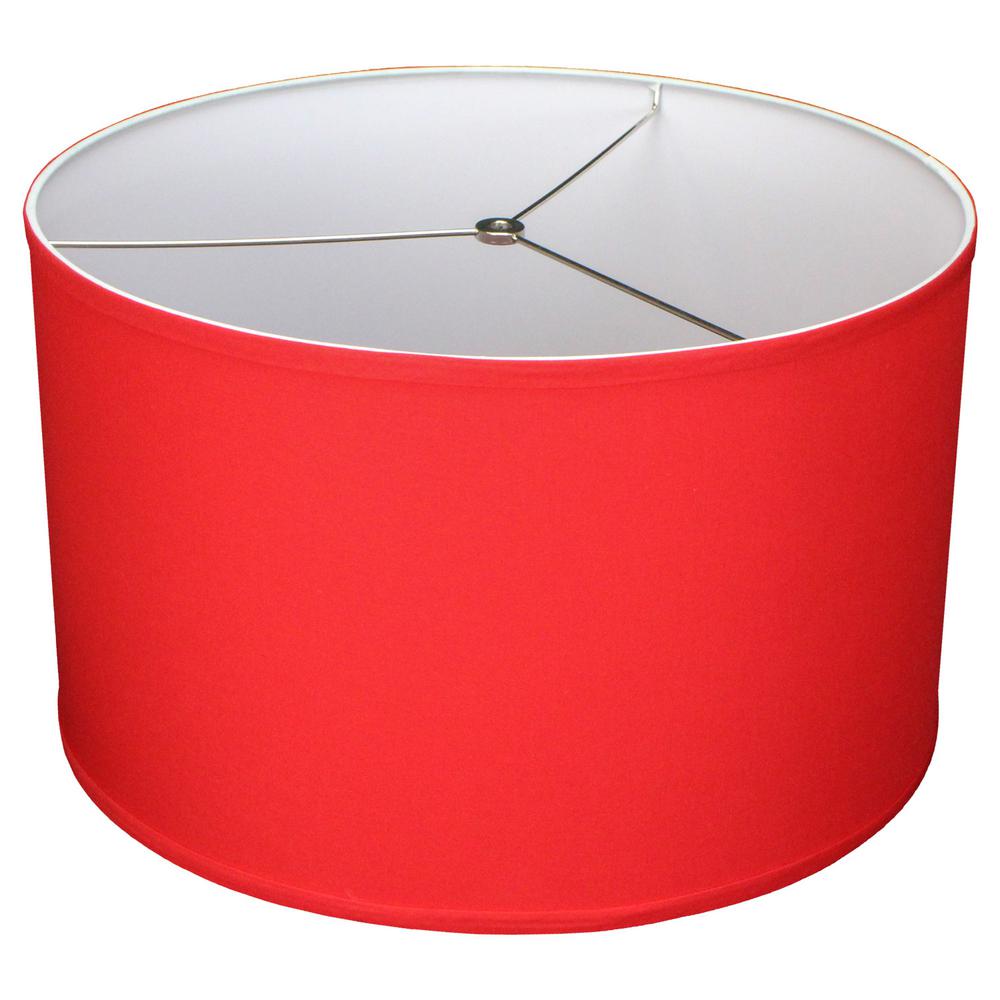 Fenchelshades Com Fenchel Shades 18 In Top Diameter X Bottom 11 Height Drum Lamp Shade Linen Poppy