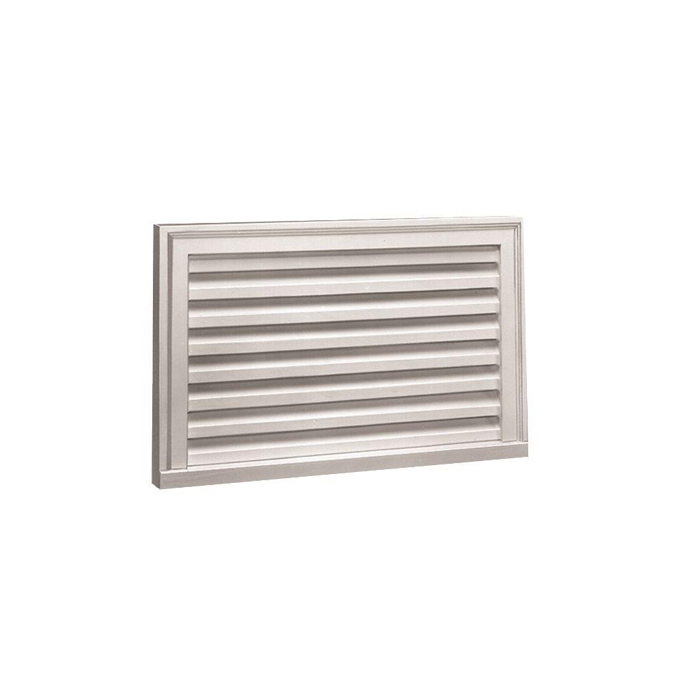 Fypon 32 in. x 16 in. x 2 in. Polyurethane Functional Horizontal Louver