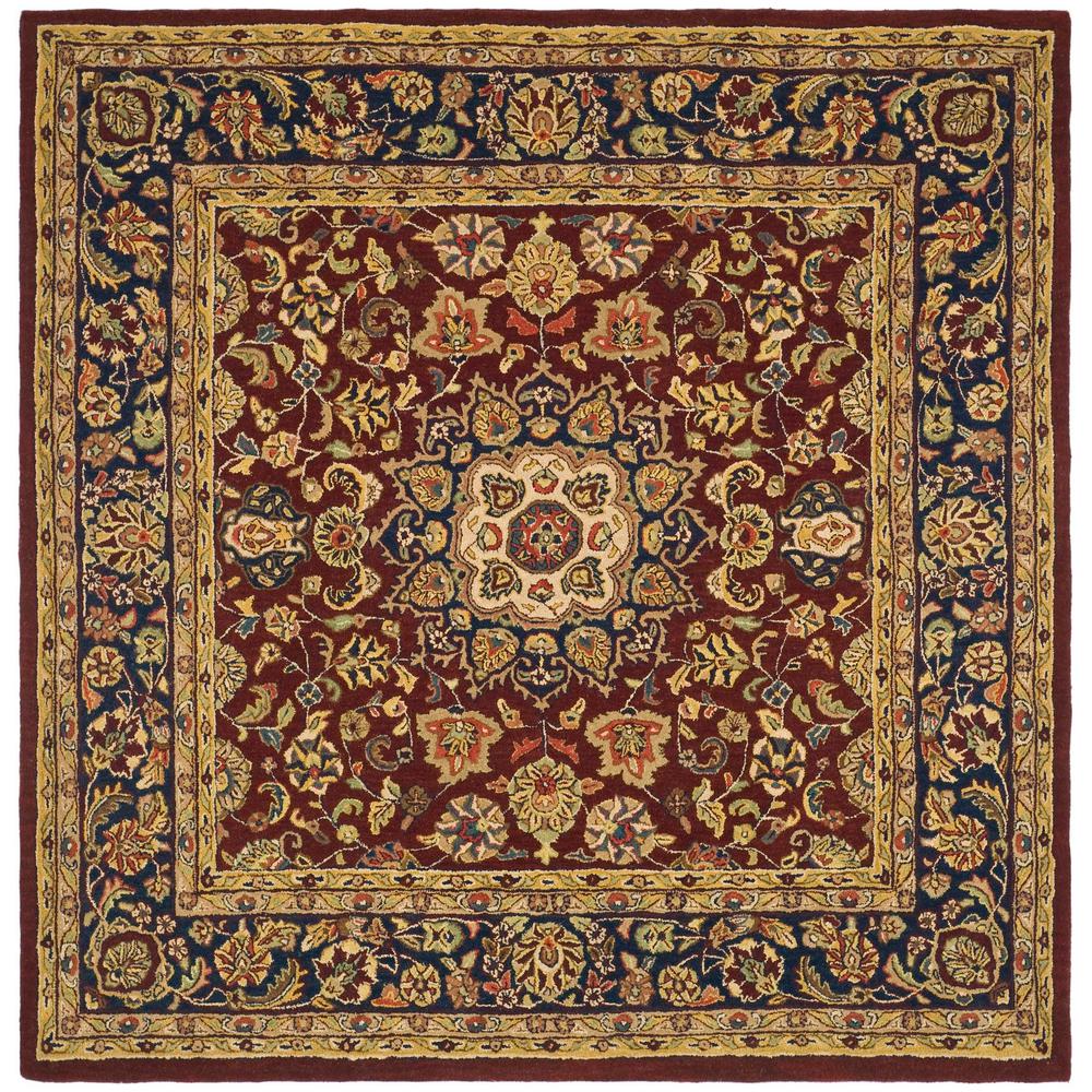Safavieh Classic Burgundy/Navy 8 ft. x 8 ft. Square Area RugCL362A8SQ The Home Depot
