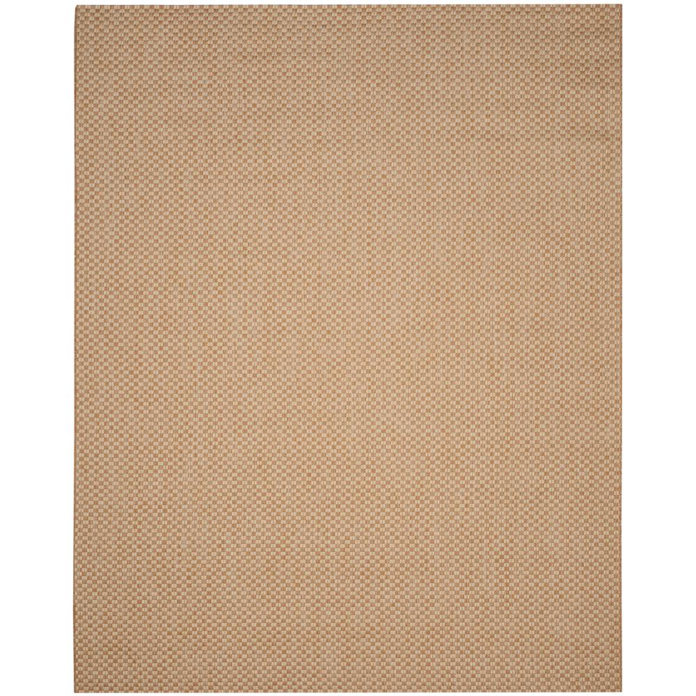 Tan 8 X 11 Solid Grant Outdoor Rugs The Home Depot Courtyard Natural Cream 8 Ft X 11 Indoor Outdoor Area Rug