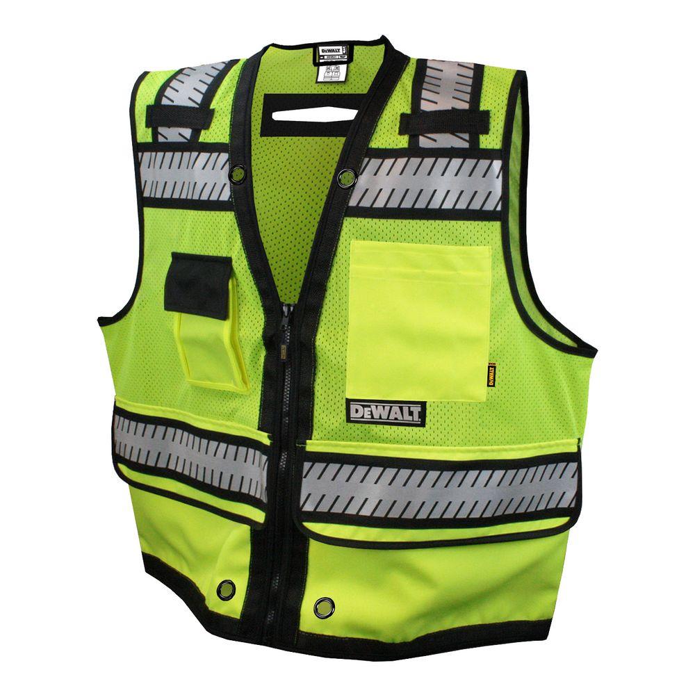 Large High Visibility Green Heavy Duty Surveyor Vest Large High Visibility Green Heavy Duty Surveyor Vest