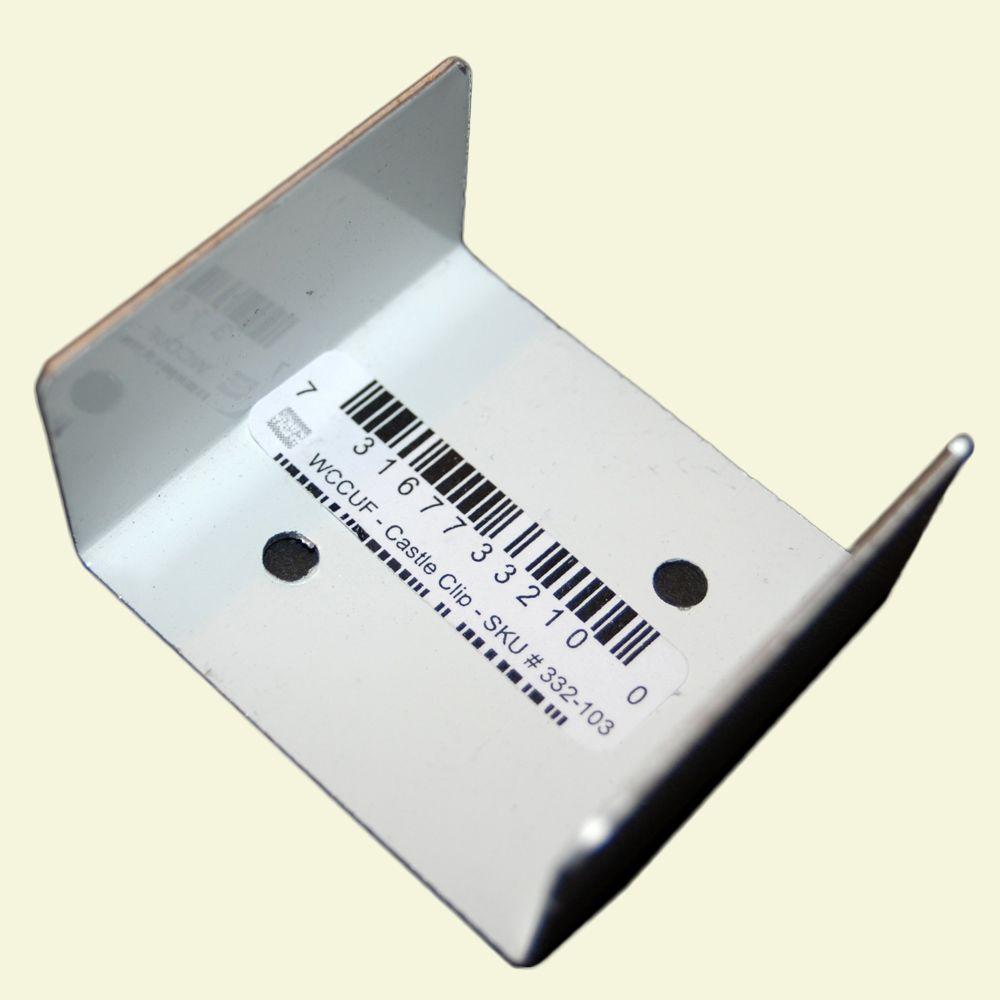 Screen Tight White Aluminum Castle Clip UfastenerWCCUF The Home Depot