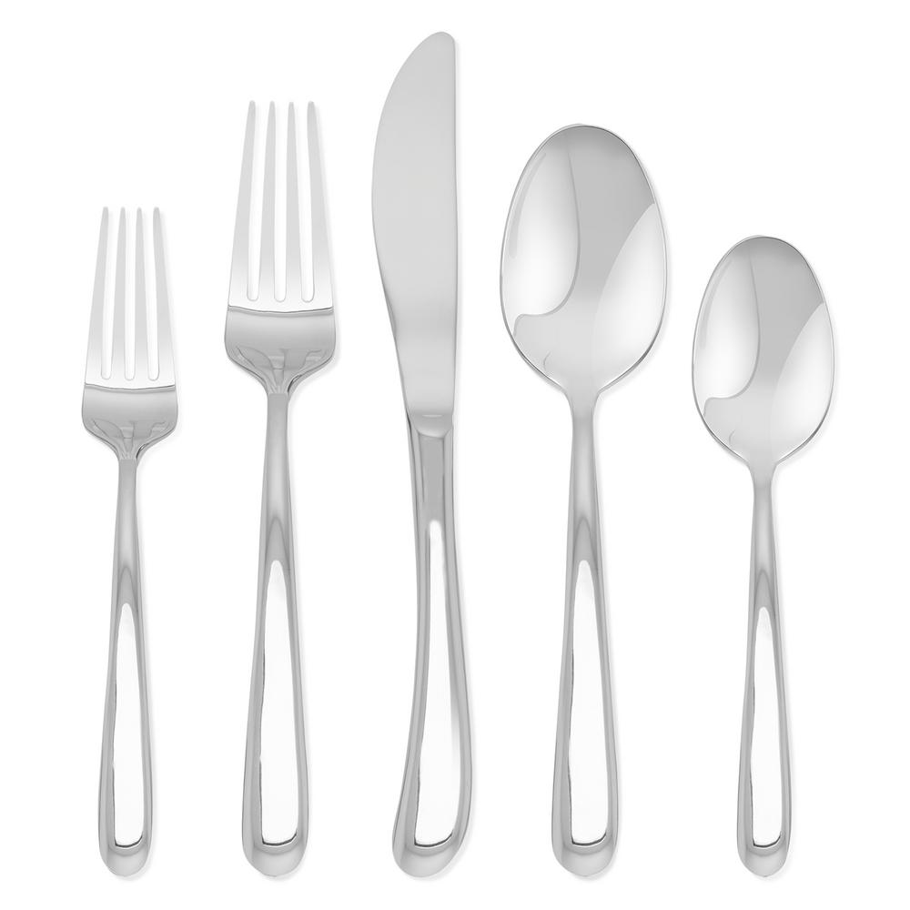 HAMPTON SIGNATURE Slope 20 Piece Flatware Set876B020HGS The Home Depot