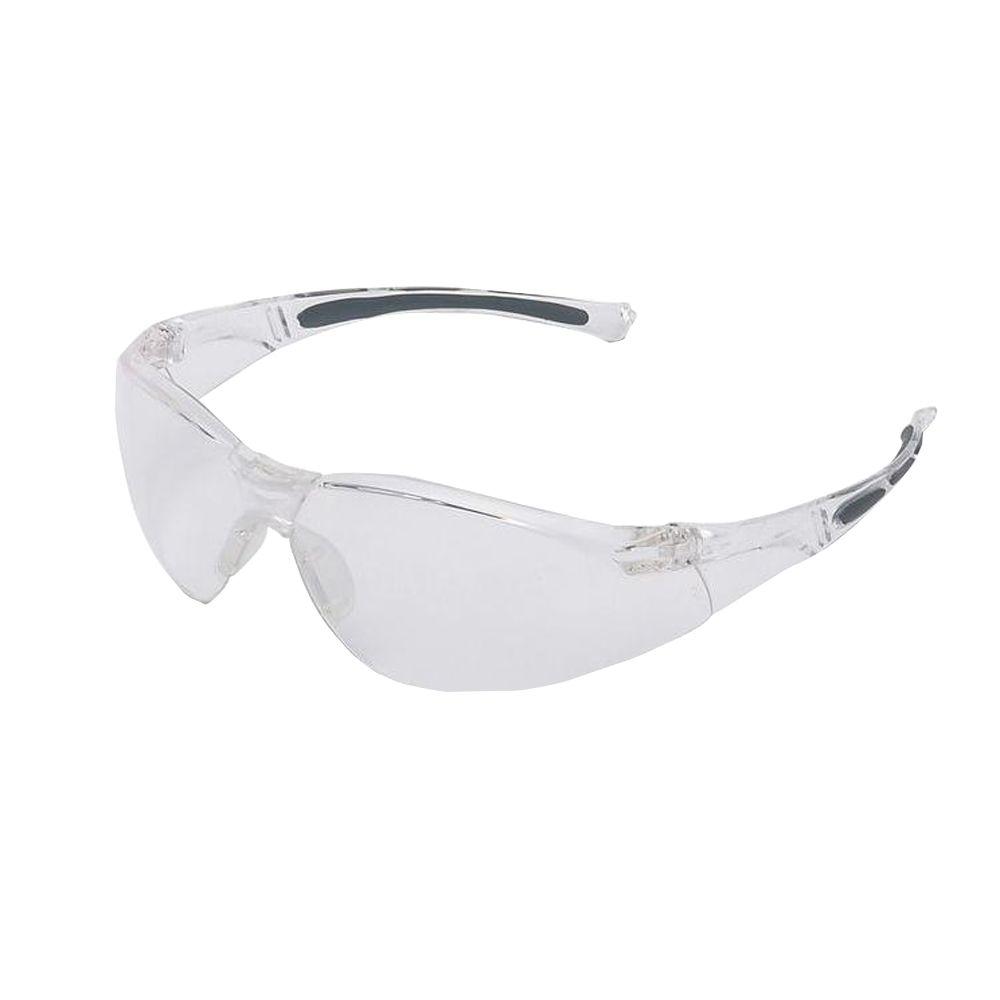 Sperian A800 Series Wrap Around Safety Glasses With Clear Tint Hardcoat Lens And Clear Frame 4978