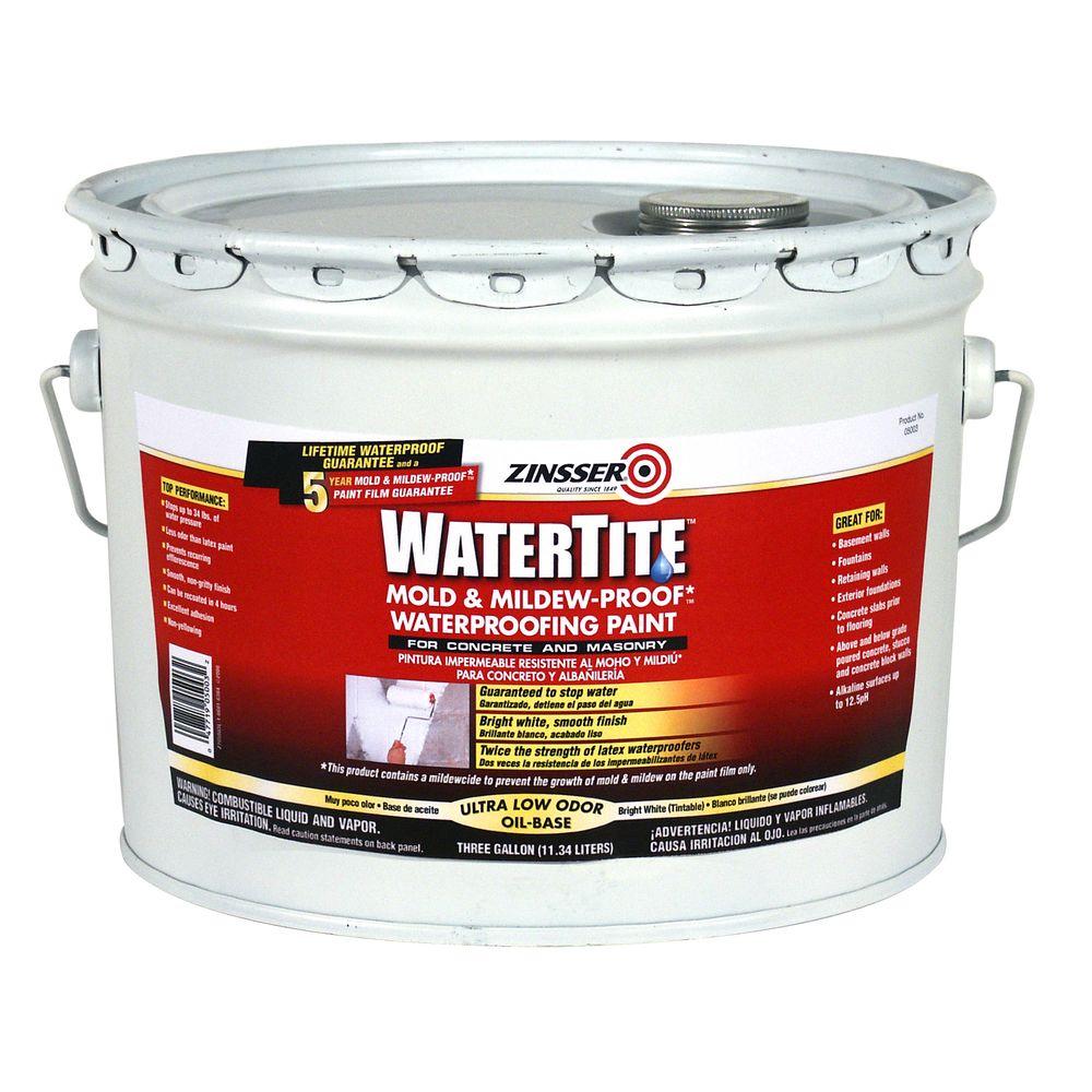 Zinsser 1 gal. WaterTite LX Low VOC Mold and MildewProof White Water