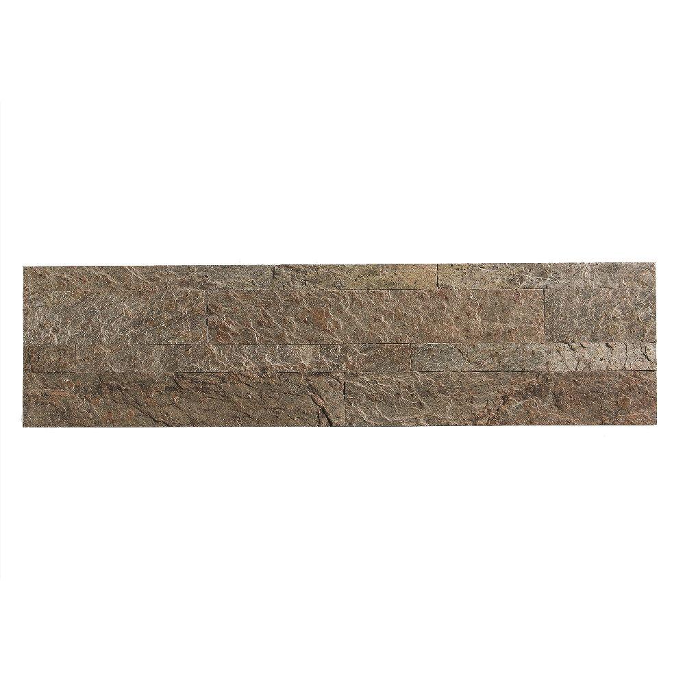 Aspect 24 In X 6 L And Stick Stone Decorative Backsplash L And Stick Stone Backsplash In Tarnished Quartz