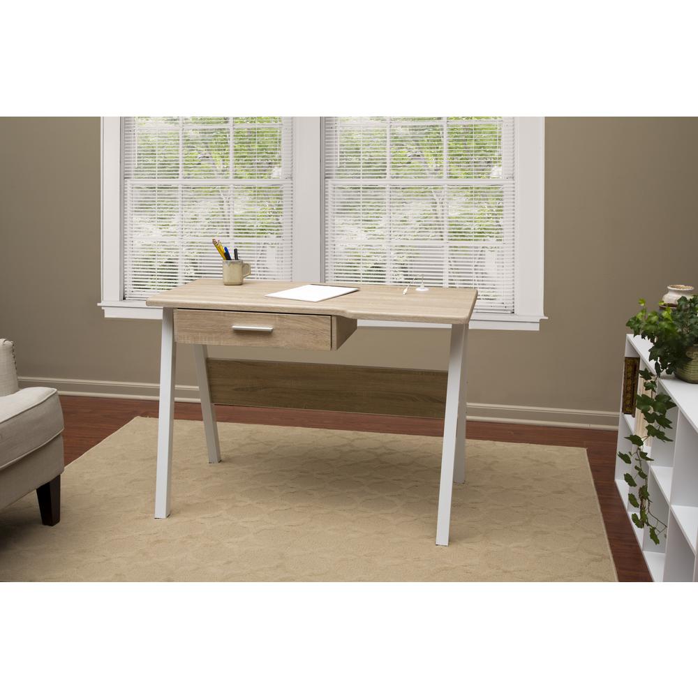 Onespace Basics Desk With Drawer And Dual Usb Charging Station