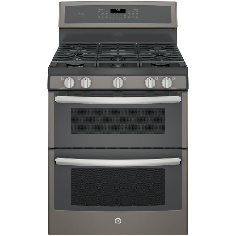 GE Profile 30 in. 6.8 cu. ft. Double Oven Gas Range with SelfCleaning