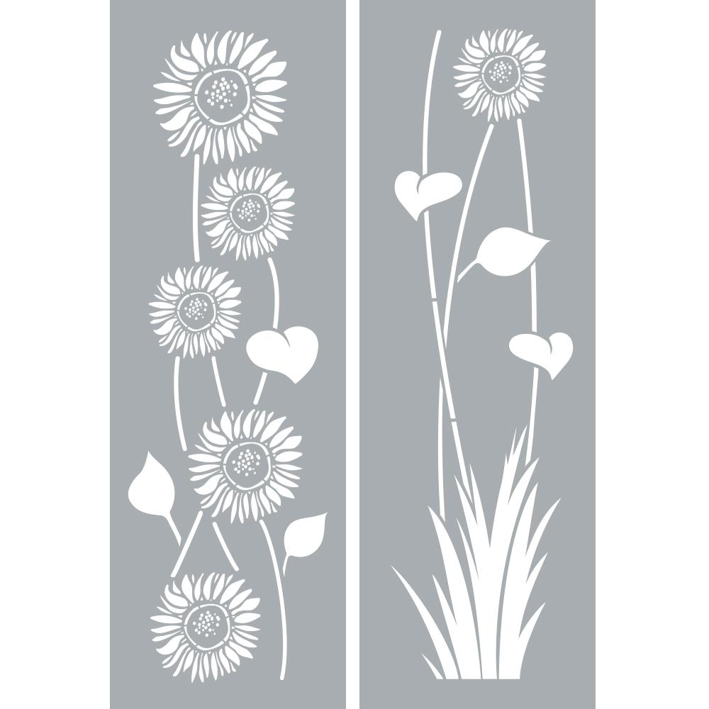 DecoArt Sunflower Americana Decor Stencil Original Version 6 by 6