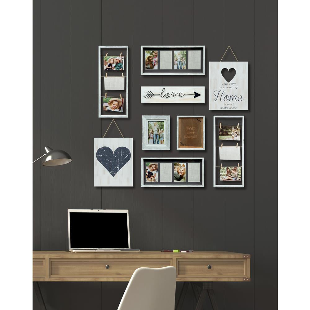 Heart Decor White Collage Kit Picture Frame