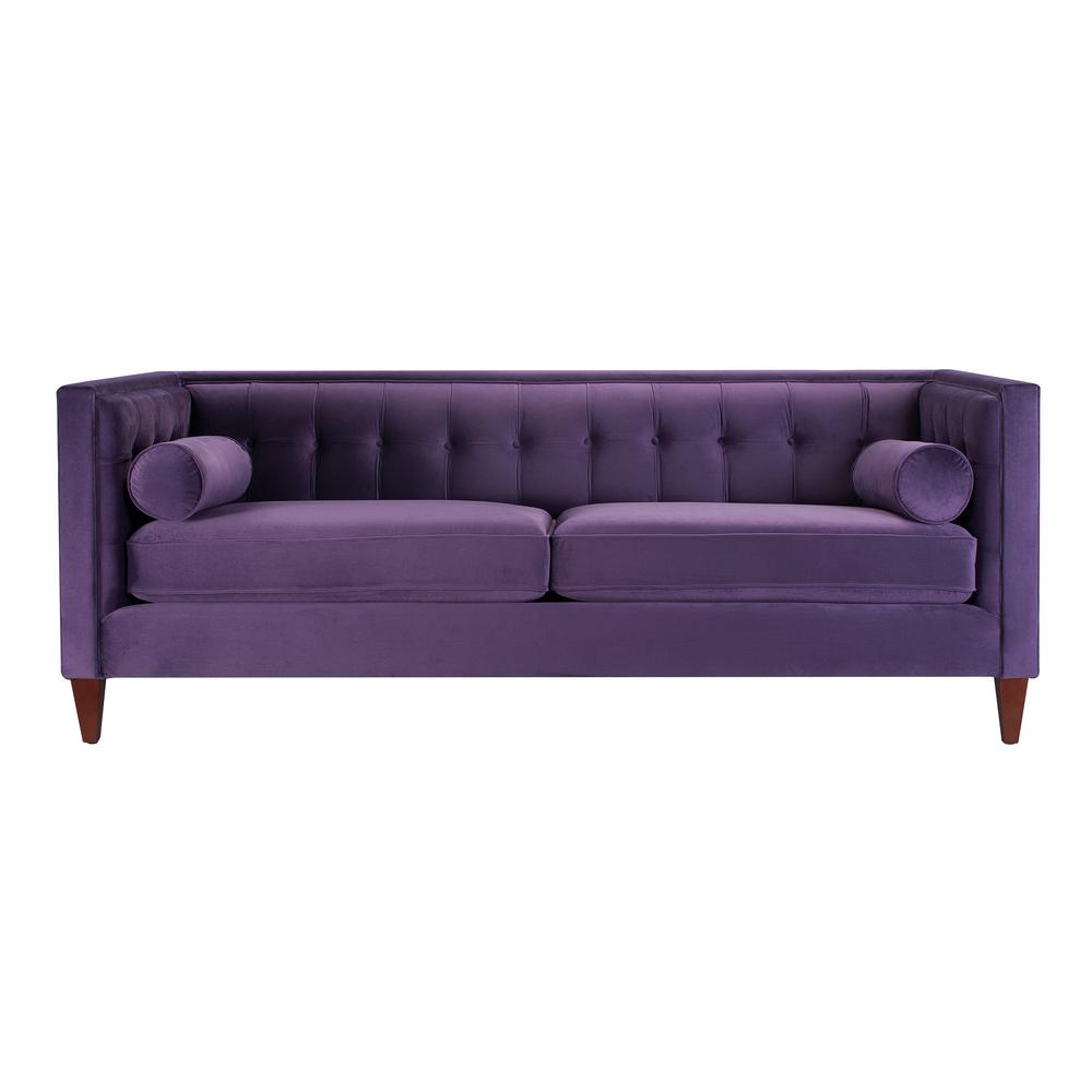 Home Decorators Collection Gordon Brown Leather Sofa 0849400760 Jack Purple Tuxedo Sofa