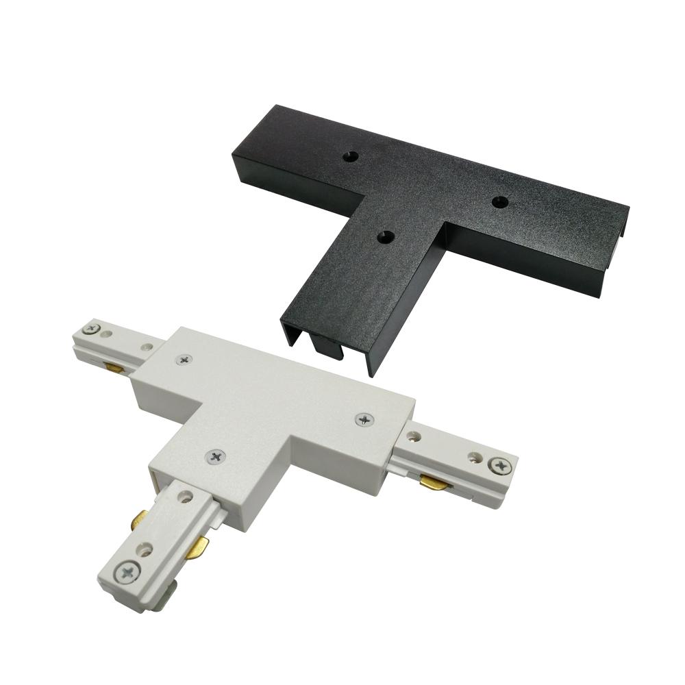 Hampton Bay 2400 Watt Linear Track T Adapter R With White And Black Cover Hampton Bay 2400 Watt Linear Track T Adapter R With White And Black Cover