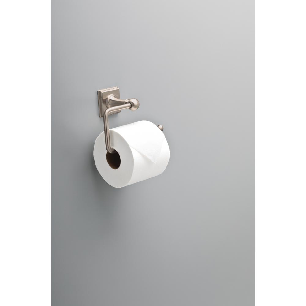 Delta Teague Euro Toilet Paper Holder In Spotshield Brushed Nickel